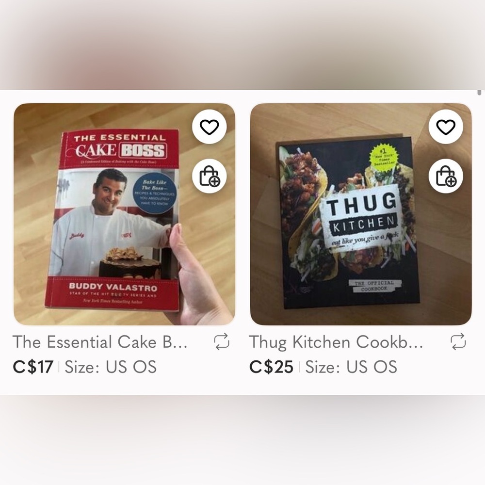 Set of Thug Kitchen cookbook & Essential Cake Boss Book